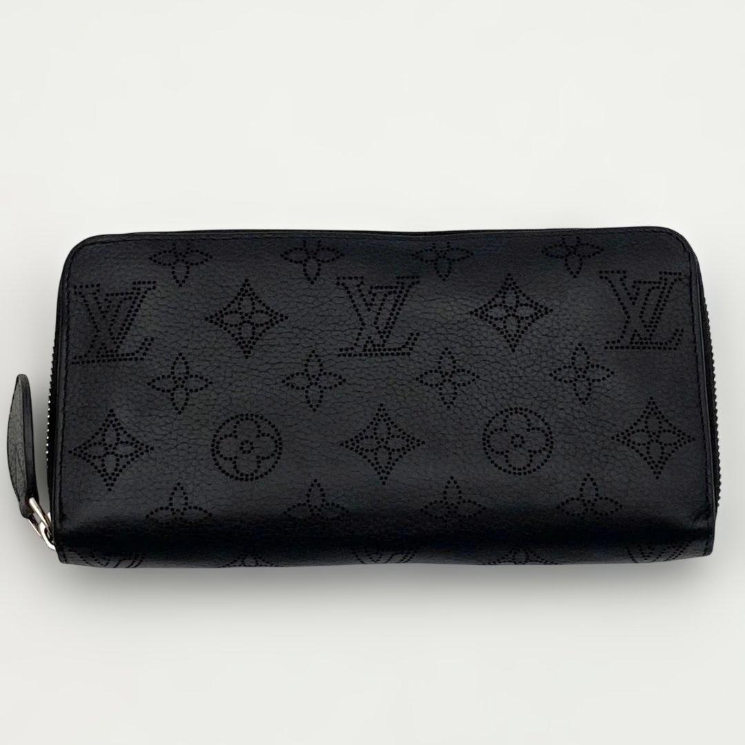 【美品】ルイヴィトン マヒナ ジッピーウォレット ノワール 長財布 モノグラム
