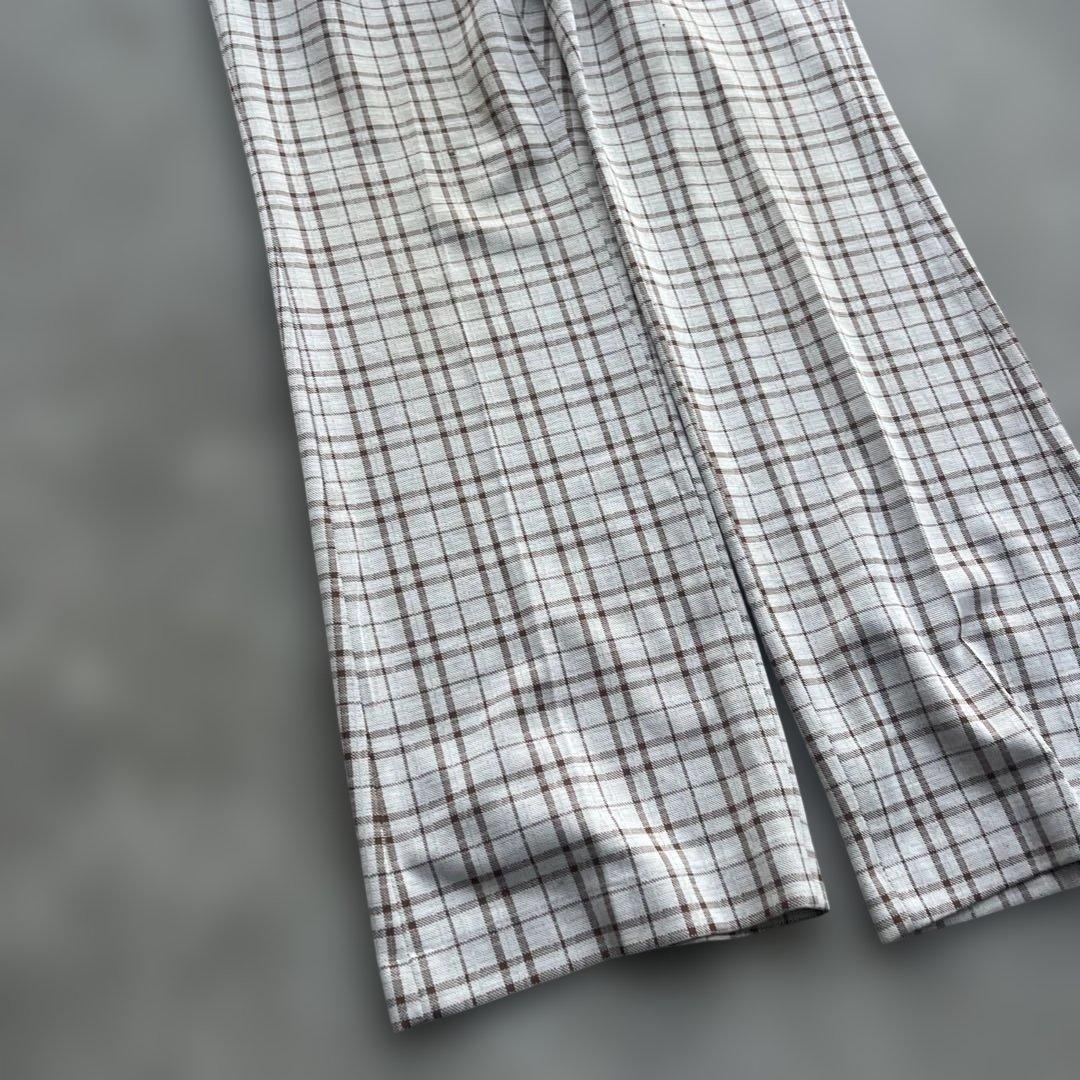70s Levis panatelaチェック柄スラックス talonジップ