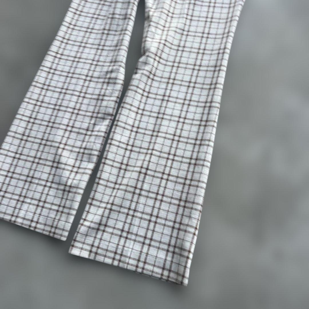 70s Levis panatelaチェック柄スラックス talonジップ