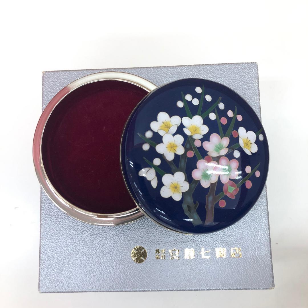 ♥お値下げ中　七宝焼　宝石箱　梅　安藤七賓店