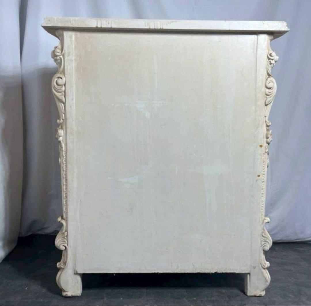 フレンチスタイル 木製 チェスト 5 引き出し ロココ調 バロック