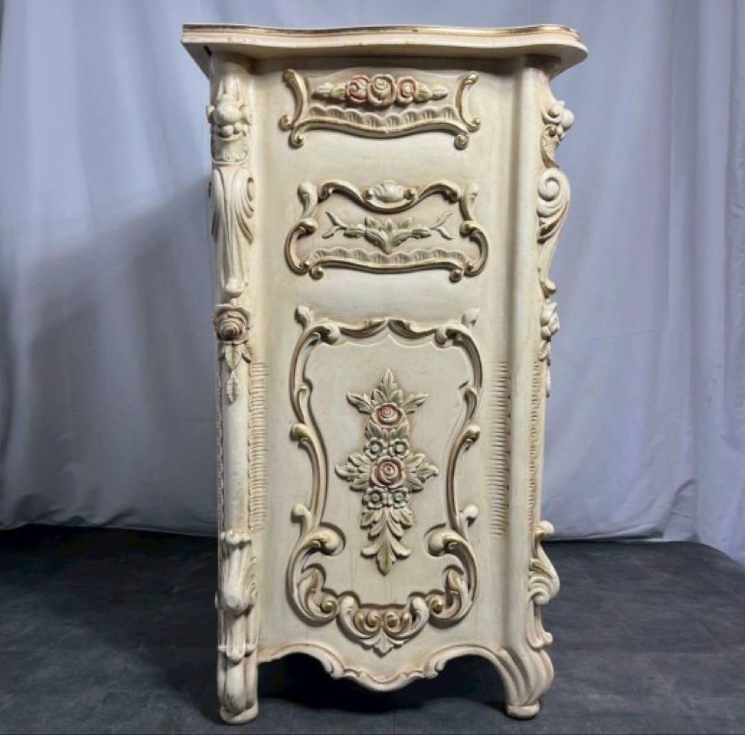 フレンチスタイル 木製 チェスト 5 引き出し ロココ調 バロック