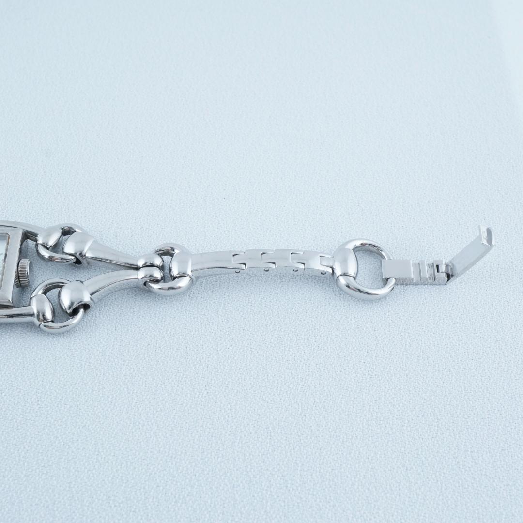 グッチ 116.5 シニョーリア ホワイトシェル クオーツ レディース　腕時計