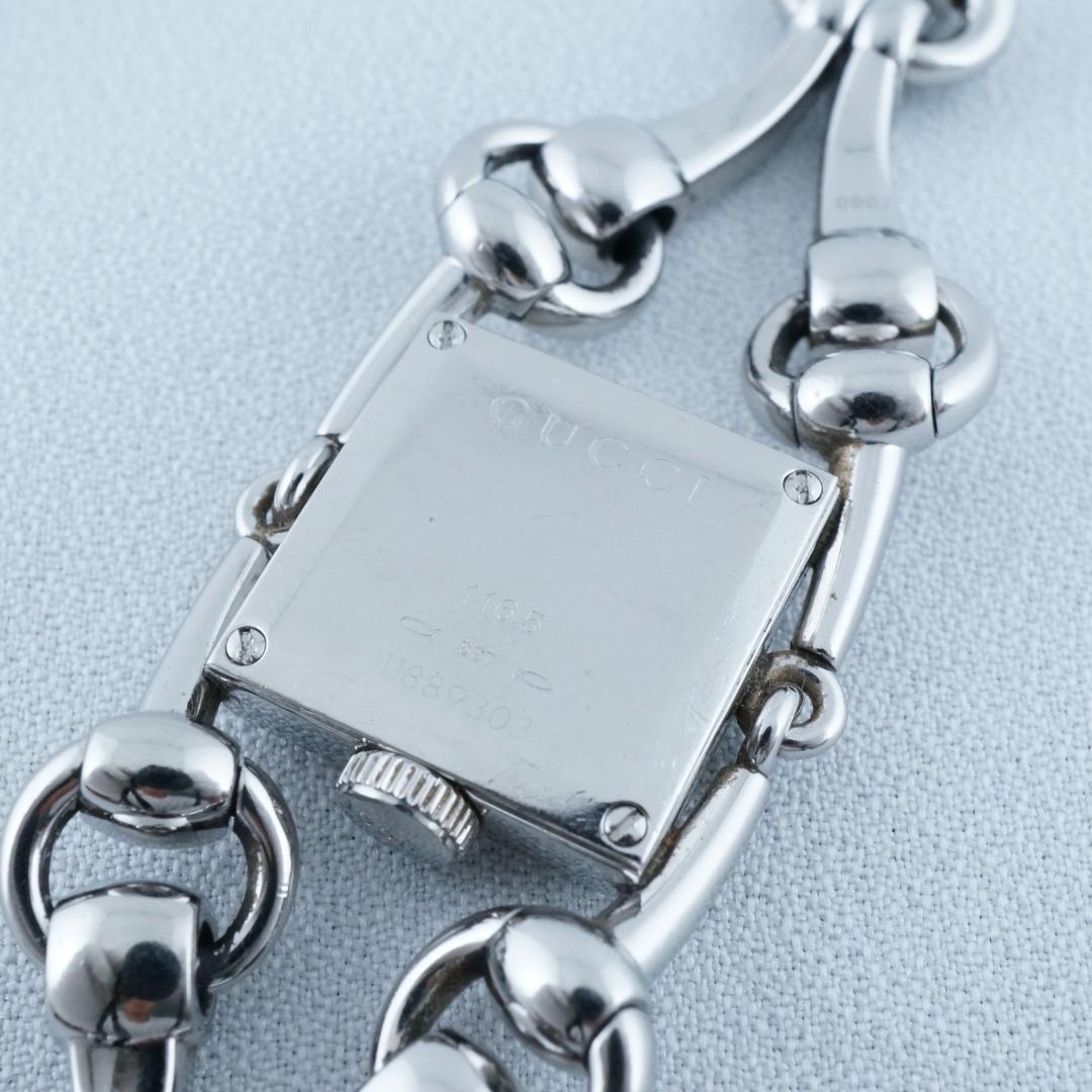 グッチ 116.5 シニョーリア ホワイトシェル クオーツ レディース　腕時計