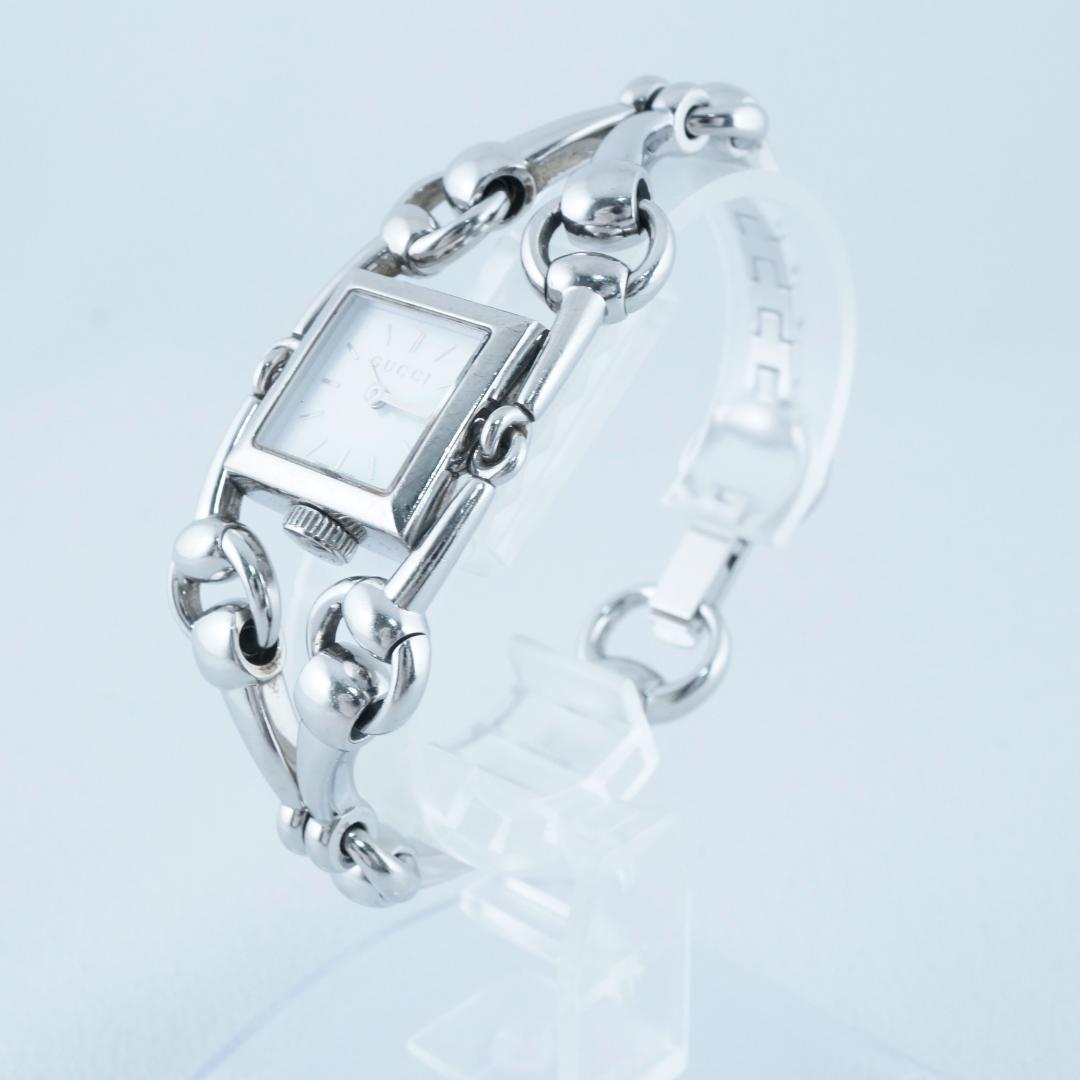 グッチ 116.5 シニョーリア ホワイトシェル クオーツ レディース　腕時計