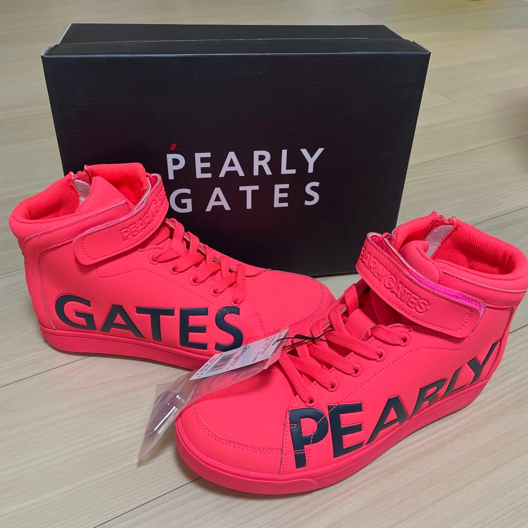 新品未使用 PEARLY GATES ピンク ハイカットシューズ24cm