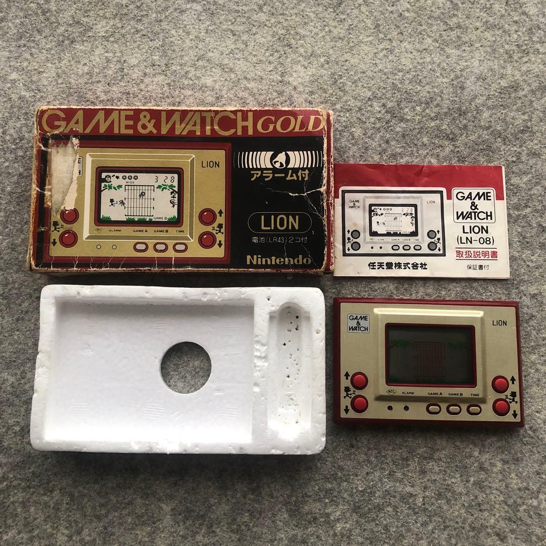 【動作確認済み】GAME & WATCH GOLD LION (アラーム付)