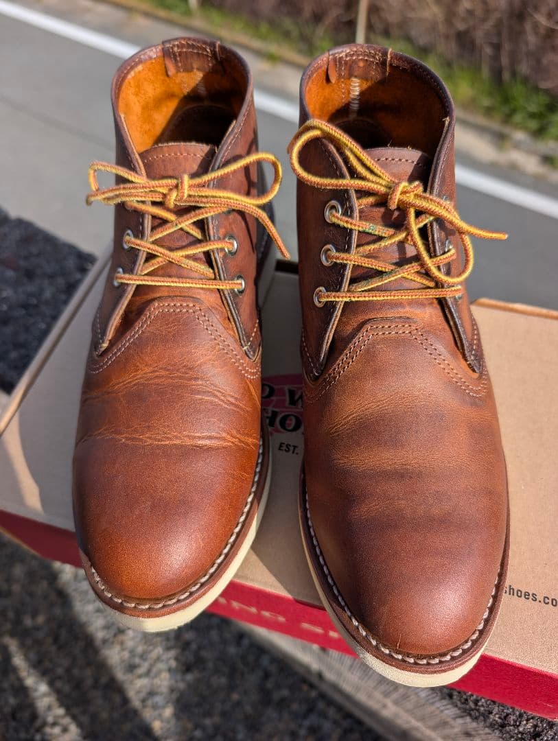 ✨1回使用品✨ レッドウイング ブーツ クラシック チャッカブーツ ブラウン