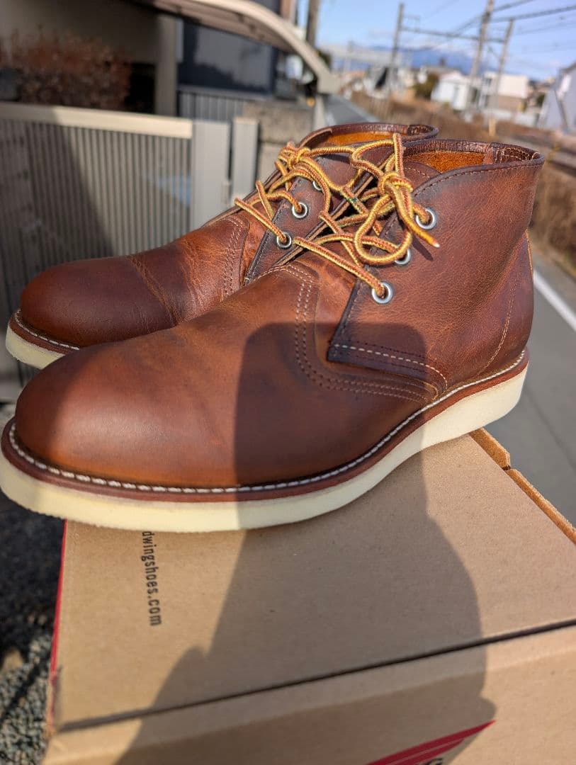 ✨1回使用品✨ レッドウイング ブーツ クラシック チャッカブーツ ブラウン