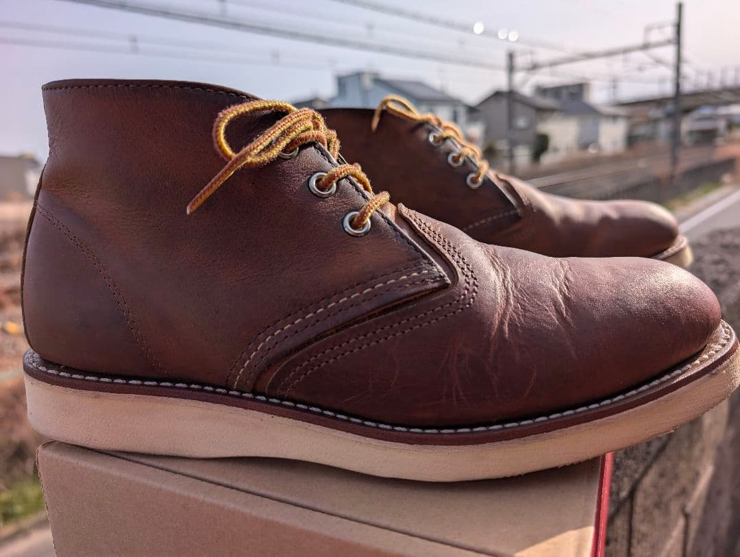 ✨1回使用品✨ レッドウイング ブーツ クラシック チャッカブーツ ブラウン