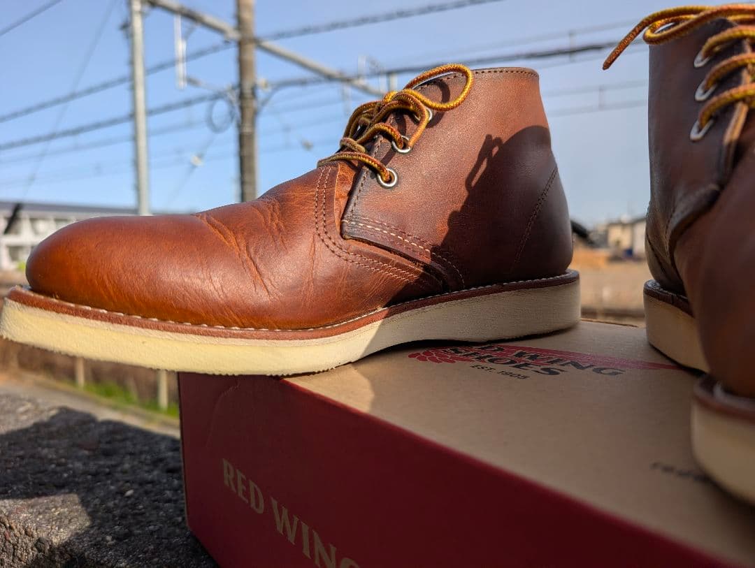 ✨1回使用品✨ レッドウイング ブーツ クラシック チャッカブーツ ブラウン