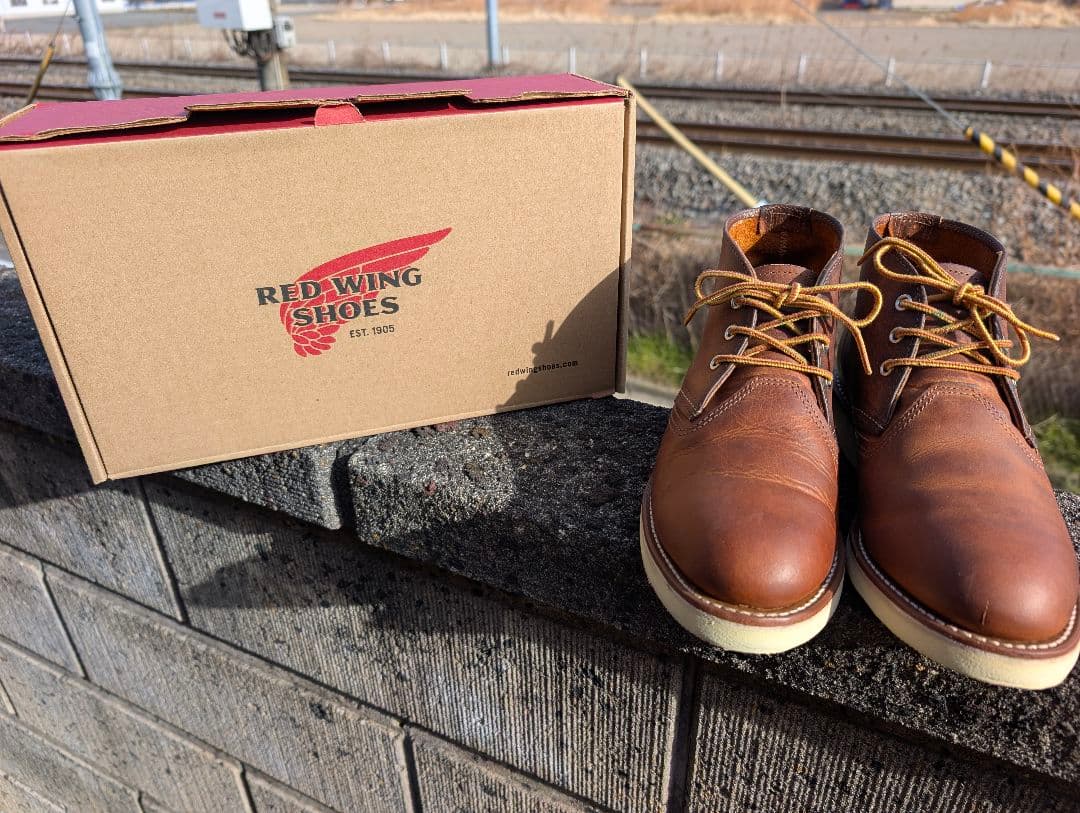 ✨1回使用品✨ レッドウイング ブーツ クラシック チャッカブーツ ブラウン