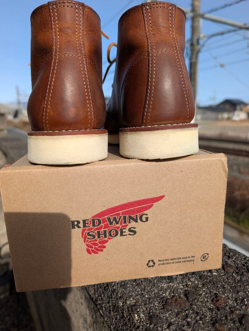 ✨1回使用品✨ レッドウイング ブーツ クラシック チャッカブーツ ブラウン