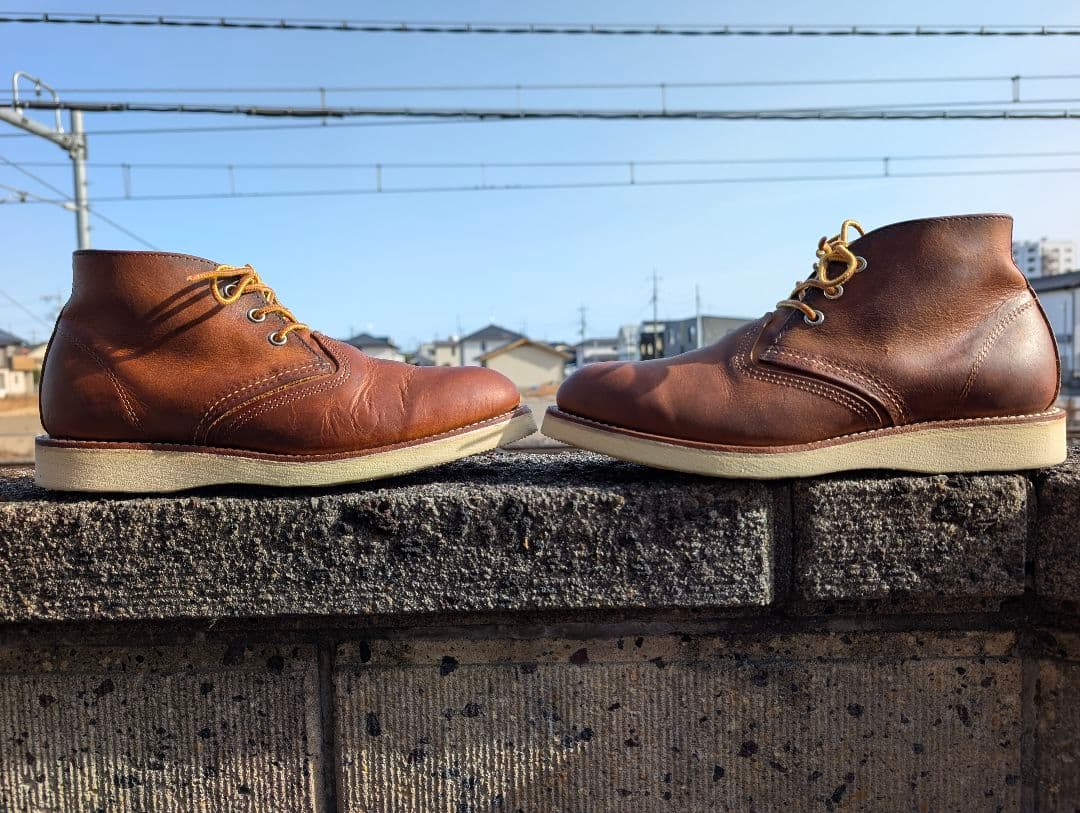 ✨1回使用品✨ レッドウイング ブーツ クラシック チャッカブーツ ブラウン