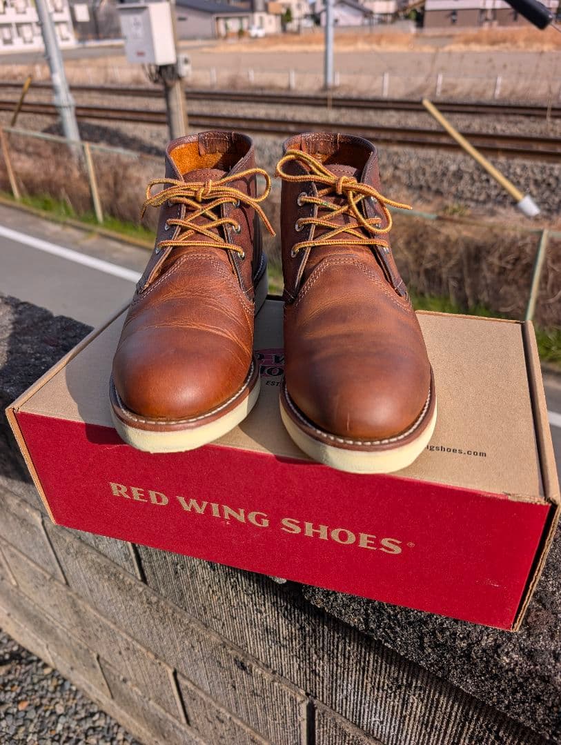 ✨1回使用品✨ レッドウイング ブーツ クラシック チャッカブーツ ブラウン