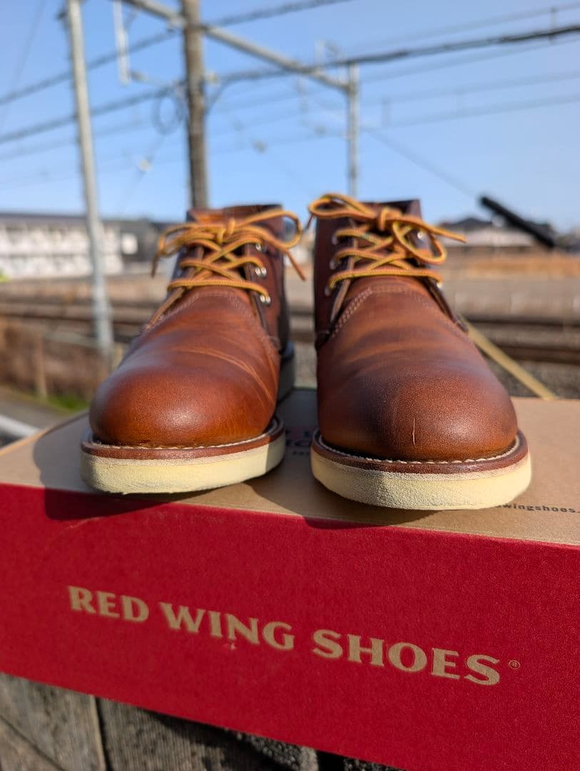 ✨1回使用品✨ レッドウイング ブーツ クラシック チャッカブーツ ブラウン