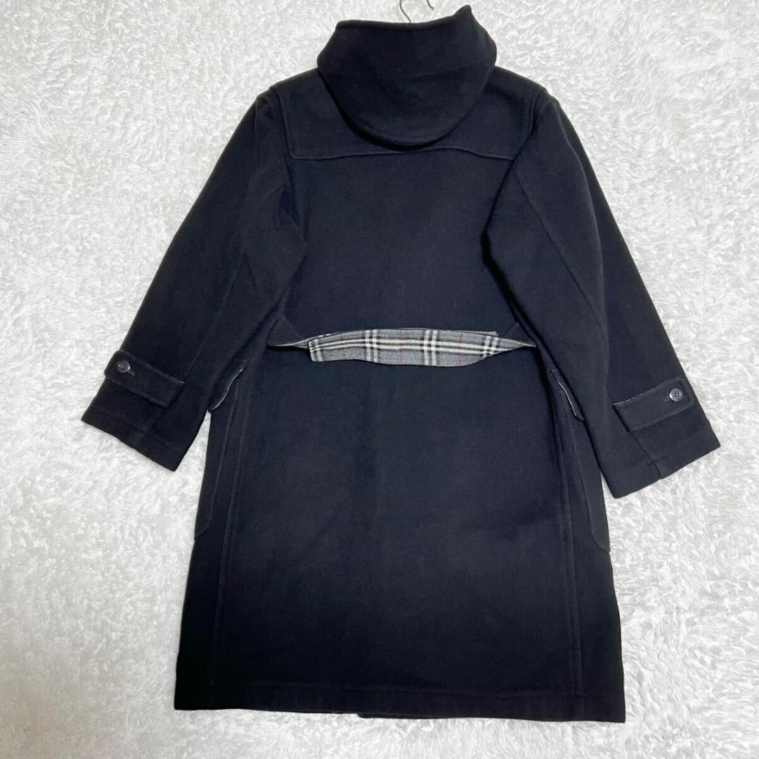 美品 バーバリー L相当 ダッフルコート ロング丈 ノバチェック ハウスチェック