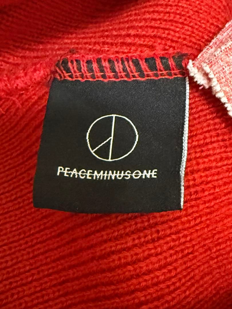 PEACEMINUSONE ピースマイナスワン ニット帽 ビーニー 赤 韓国製