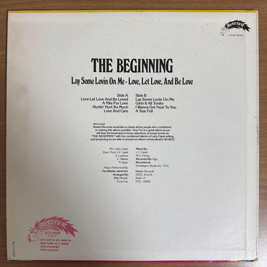 洋楽 TONY FOX / THE BEGINNING