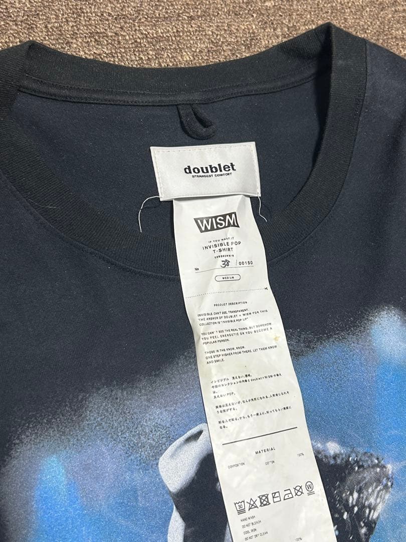 タグありdoublet WISM ヴィンテージTシャツ マイケルジャクソン 黒