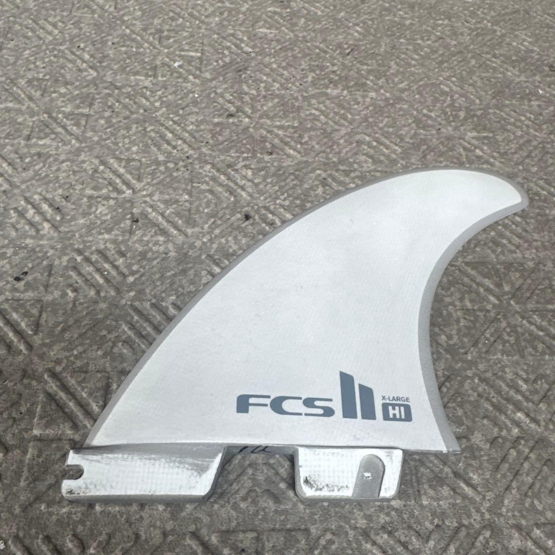 FCS II HI ホワイト サーフボードフィン 3枚セット