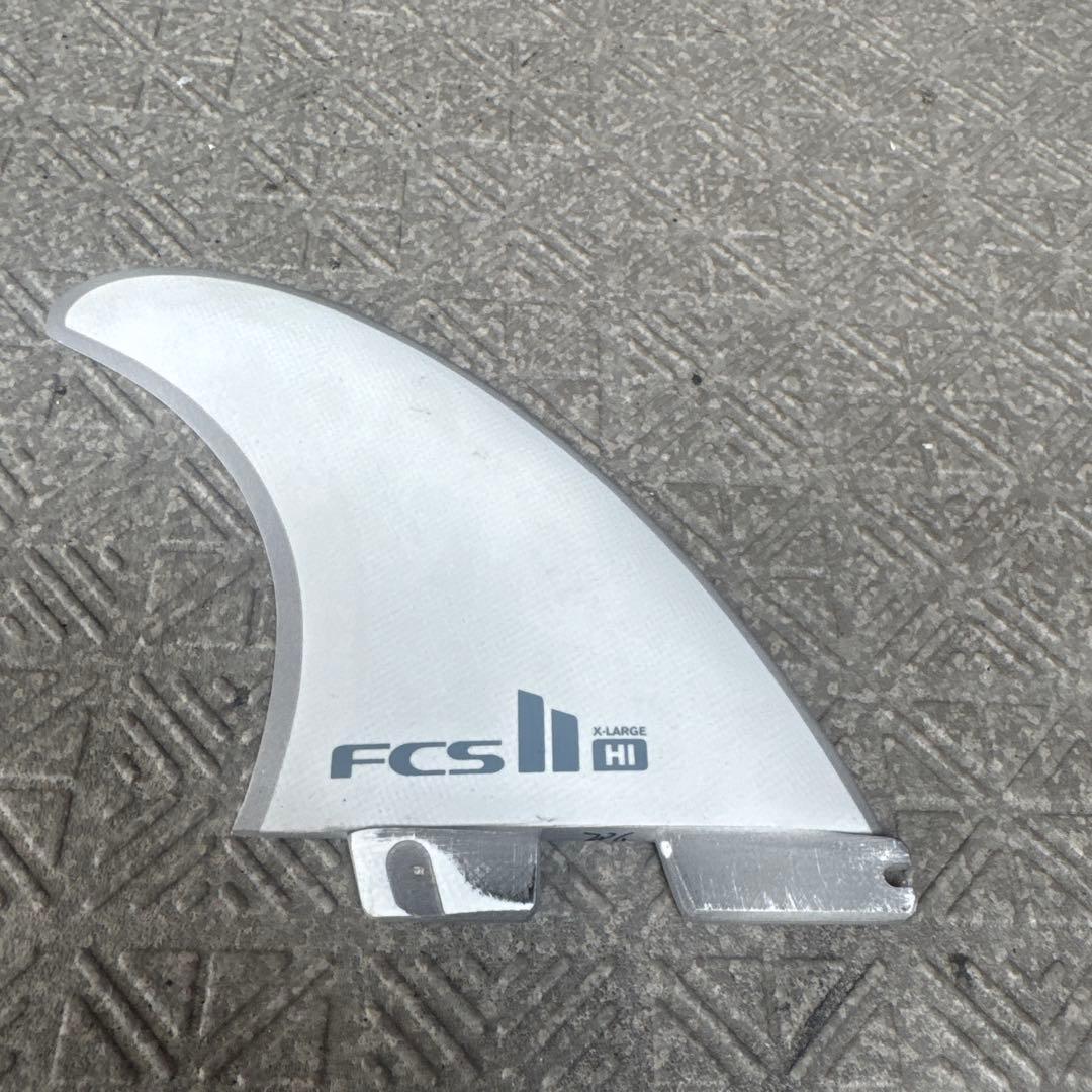 FCS II HI ホワイト サーフボードフィン 3枚セット