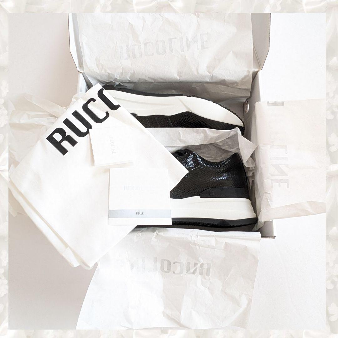 ルコライン　RUCOLINE　厚底スニーカー　新品　ブラック 定価41800円