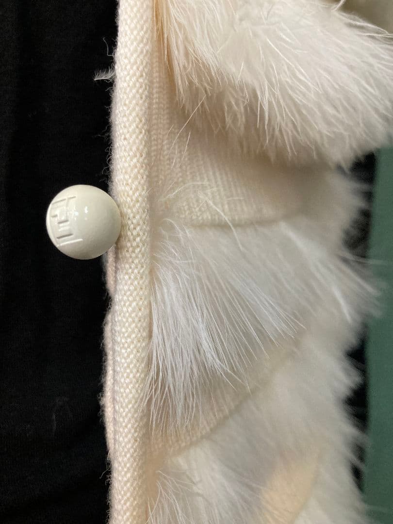 フェンディ　FENDI　ファーボレロ、ウールとファーのコンビ　大幅値下げ