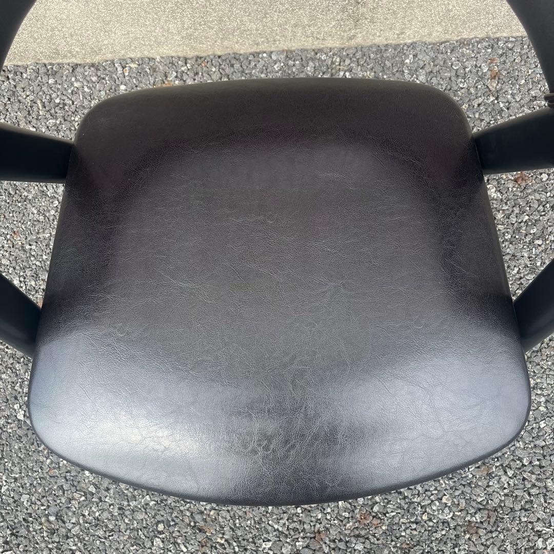 ダイニングチェア 椅子 一脚 ブラス 木製脚 ブラック