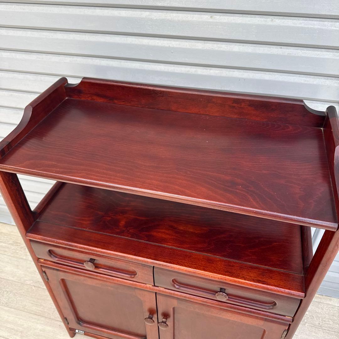 カリモク オールドカリモク 電話台 ファックス台 キャビネット　karimoku