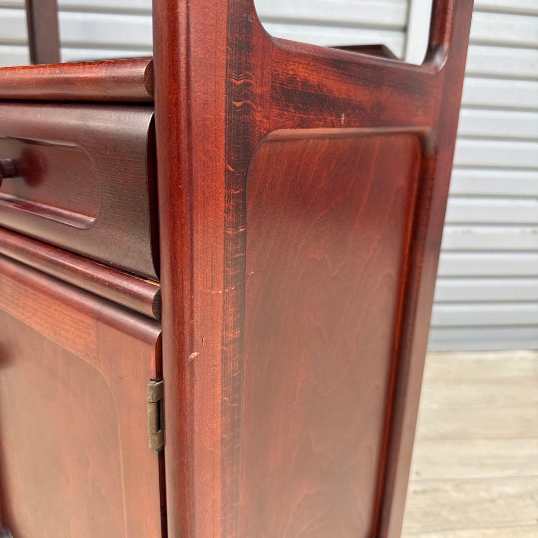 カリモク オールドカリモク 電話台 ファックス台 キャビネット　karimoku