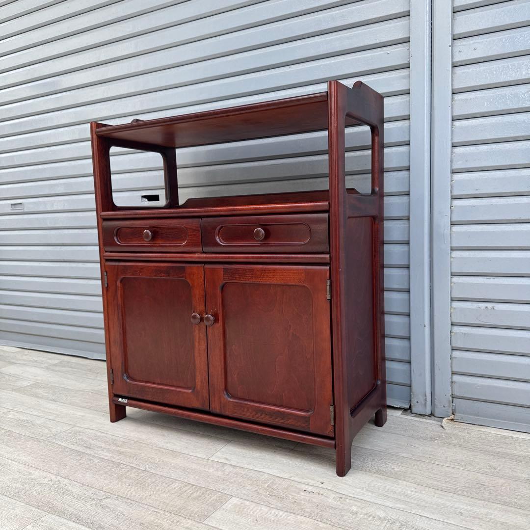 カリモク オールドカリモク 電話台 ファックス台 キャビネット　karimoku