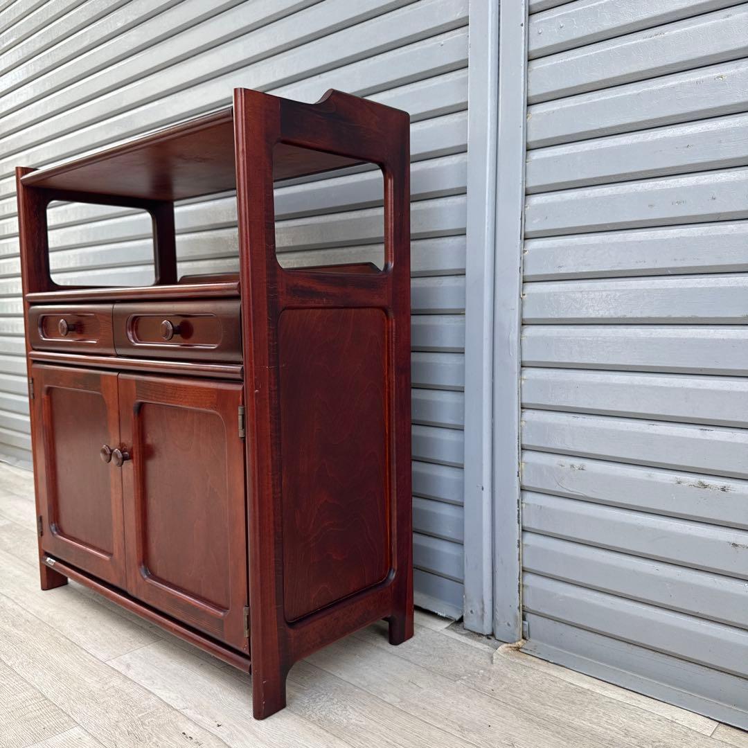 カリモク オールドカリモク 電話台 ファックス台 キャビネット　karimoku