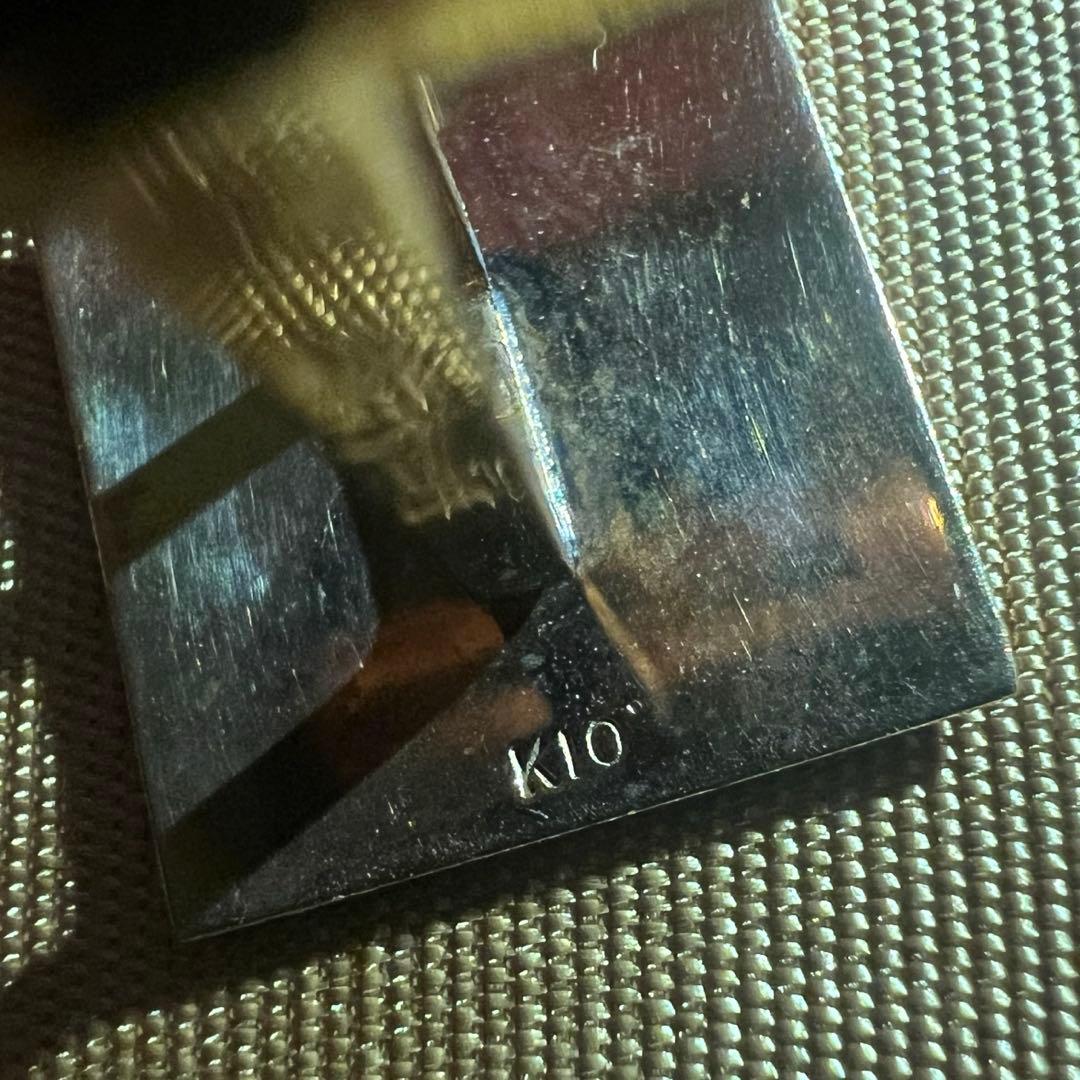 高島屋 K10カフス・タイピン・パールタイタック 3点セット（ケース付き）