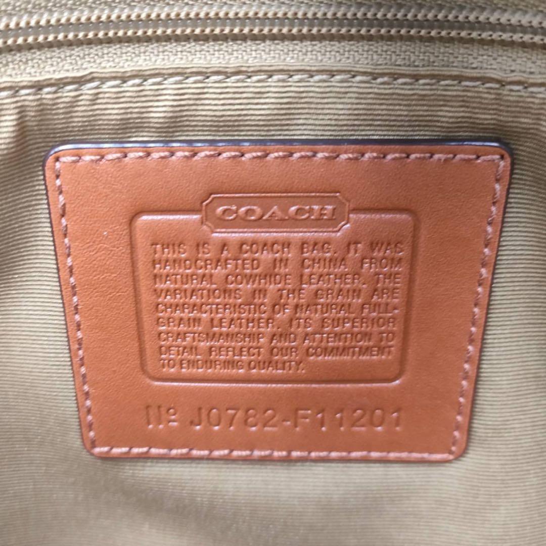 40 COACH コーチ　レザー　ハンドバッグ　トートバッグ