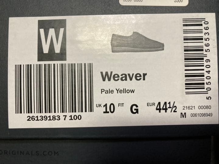 ★新品★clarks★クラークス★weaver★ウィーバー★イエロー★28.0★