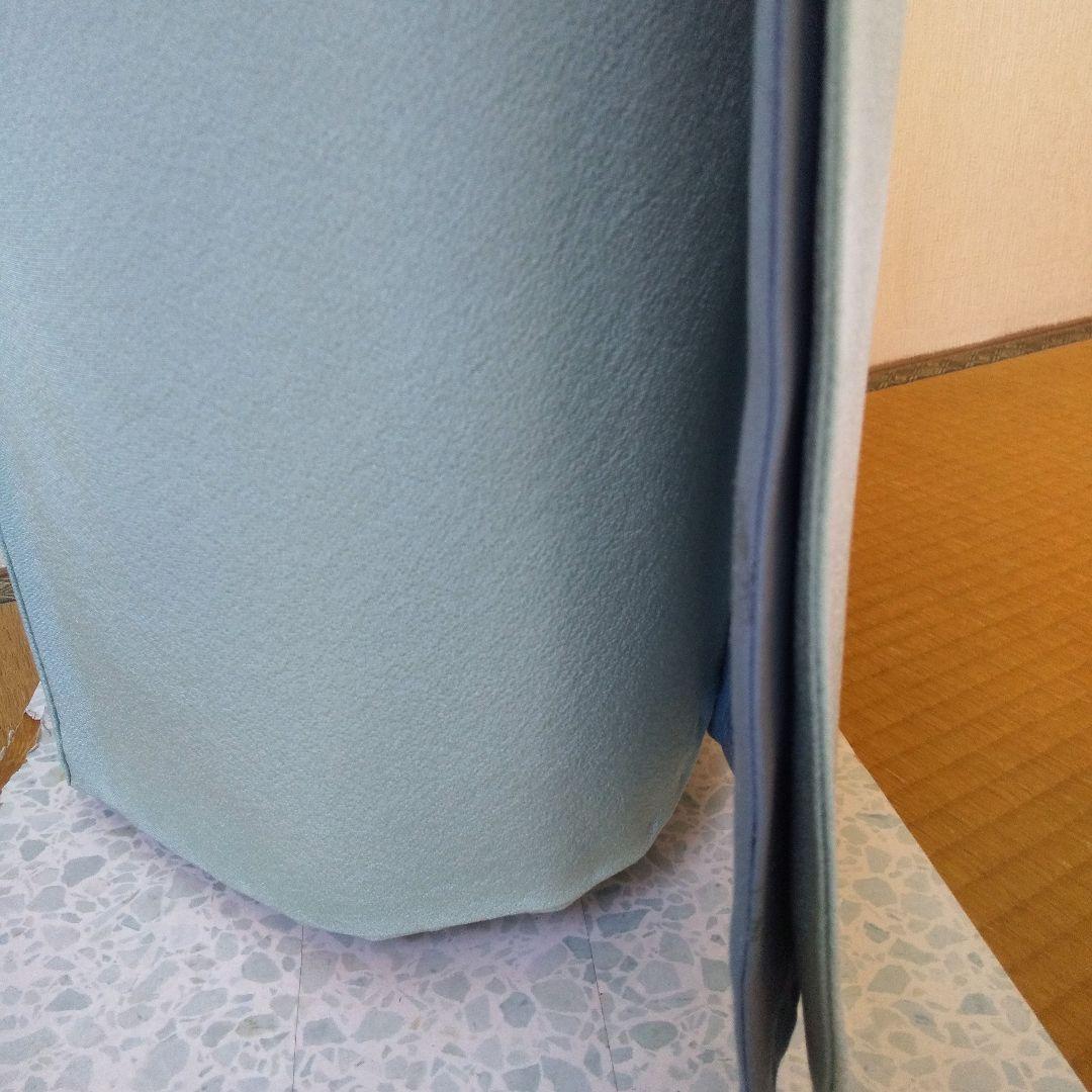 あぃけぃ様・正絹・色無地薄水色系・比翼仕立て・一つ紋・袷、お着物単品、