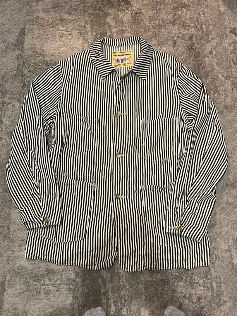 10s〜30s リーバイス　ヒッコリー　カバーオール　チェンジボタン　LVC