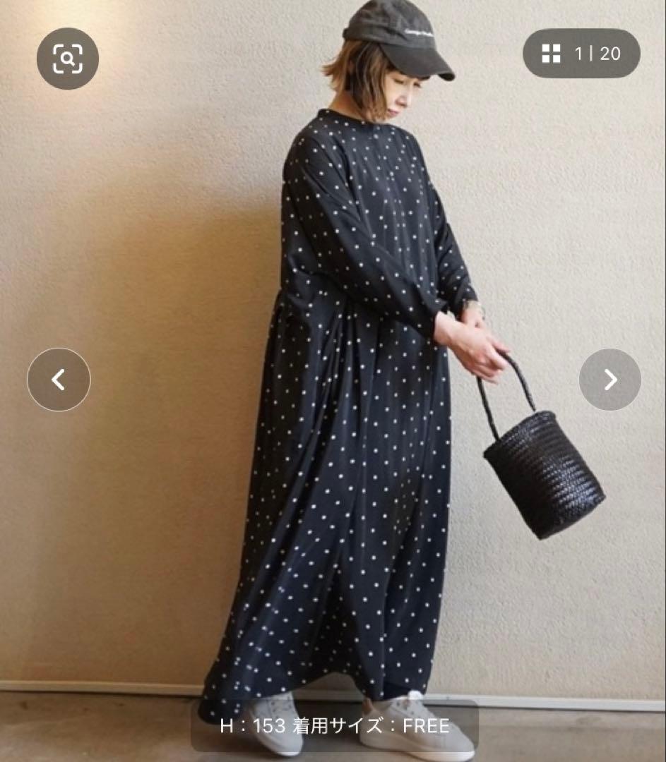 journal standard luxe ドット柄 シャツワンピース