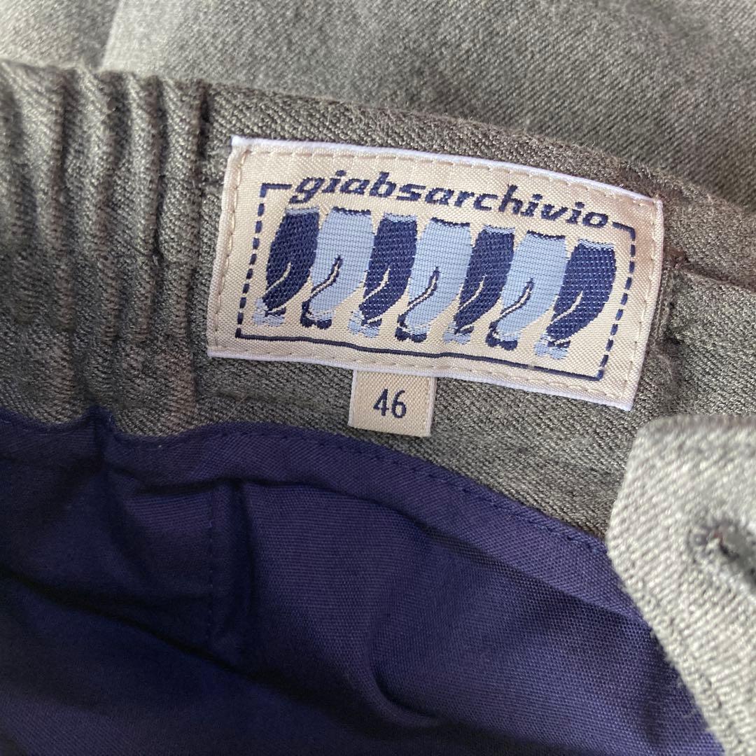 giabsarchivio マサッチョ スラックス ストレッチ グレー 46 M