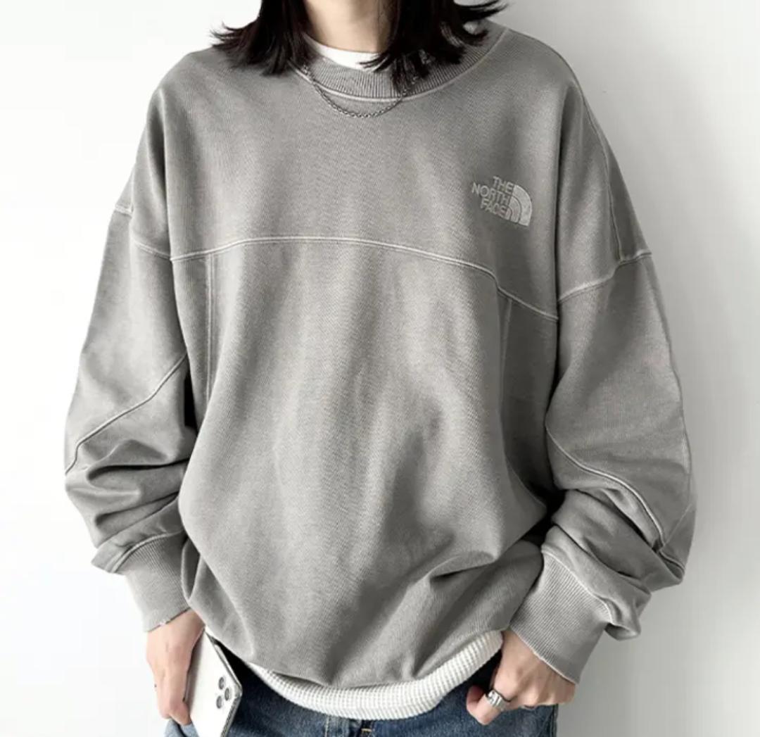 ショート丈⭐️韓国ノースフェイスホワイトレーベル スウェットピンクWM