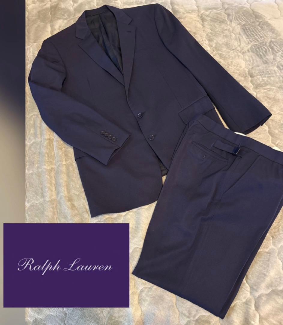 ラルフローレン パープルレーベル セットアップ スーツ サイズ42 ネイビー