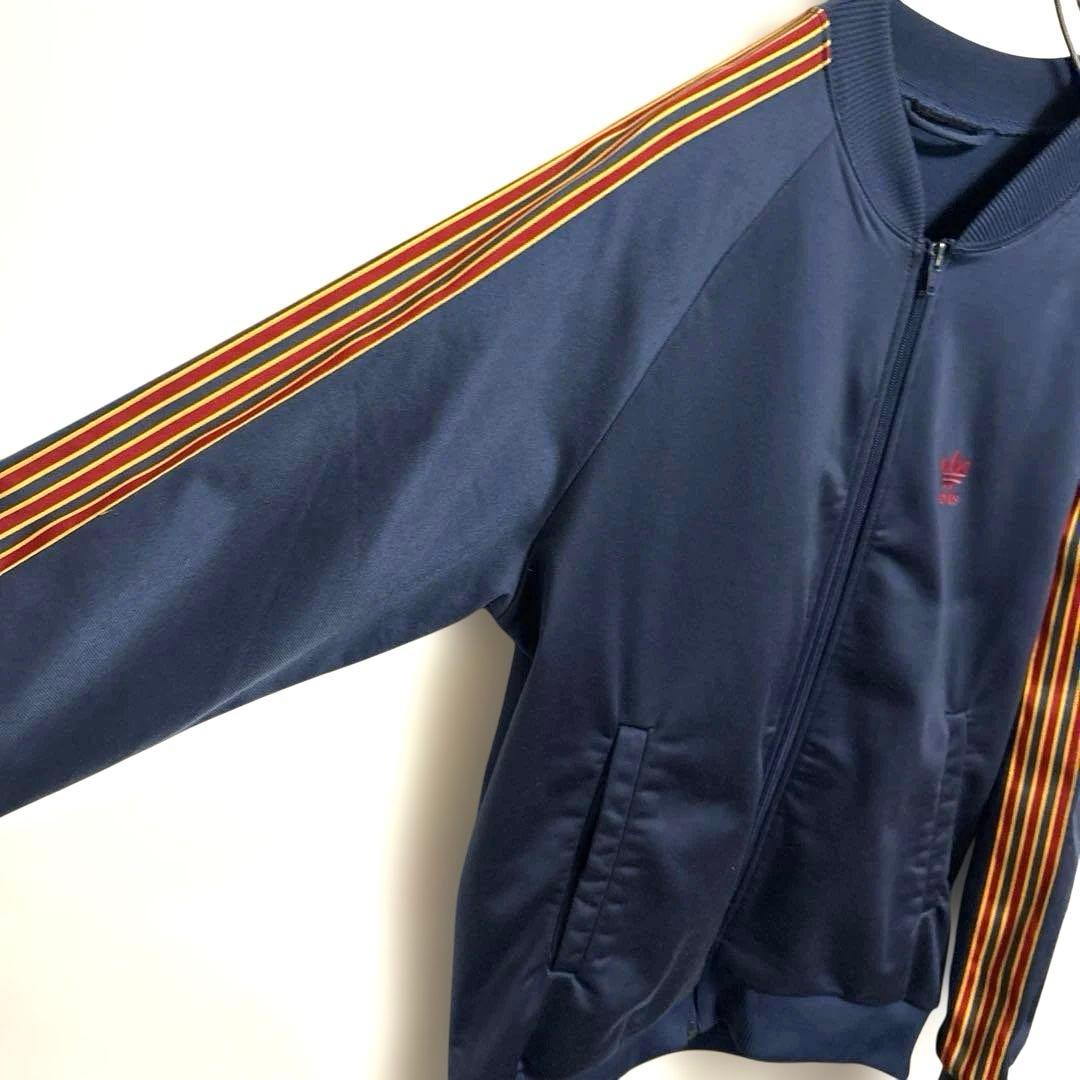 80s90s希少色ビッグロゴadidasアディダストラックジャケットジャージ