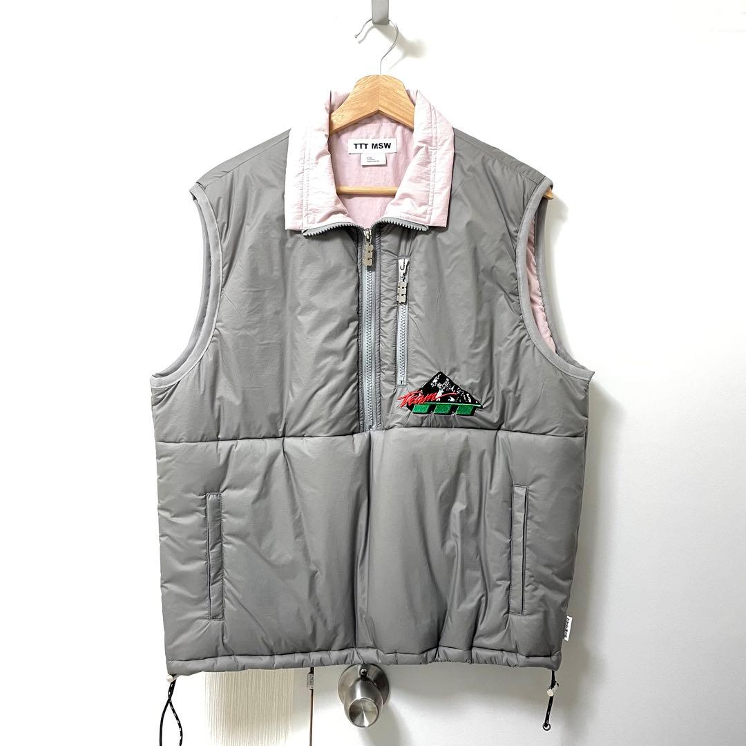 ジャケット・アウター TTT MSW 2024ss puffer vest gray
