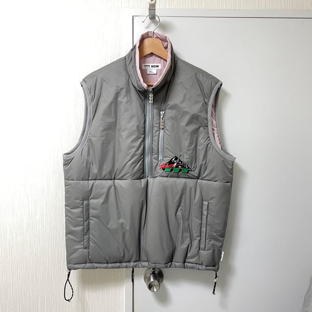 ジャケット・アウター TTT MSW 2024ss puffer vest gray