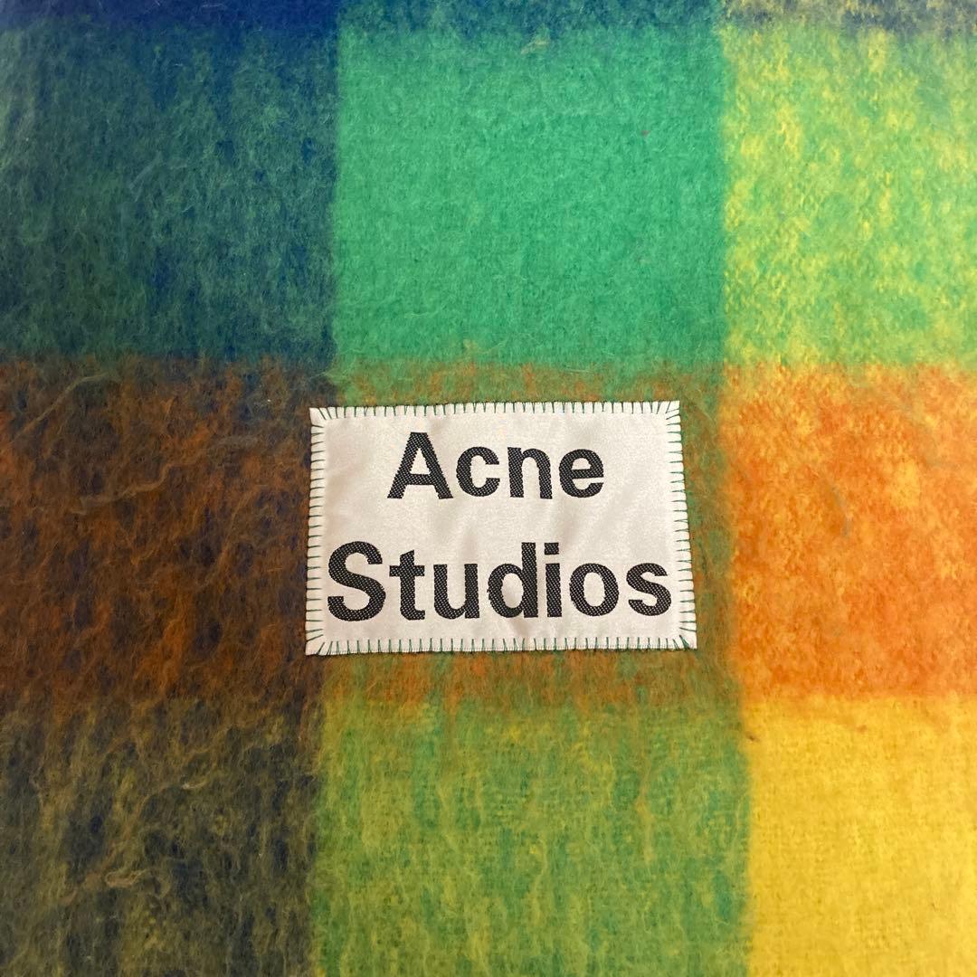 Acne Studios マフラー マルチカラー チェック柄