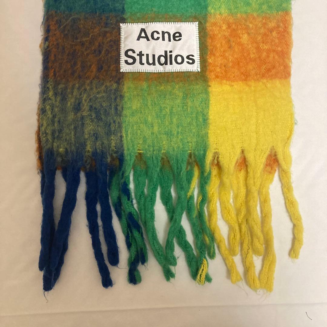 Acne Studios マフラー マルチカラー チェック柄