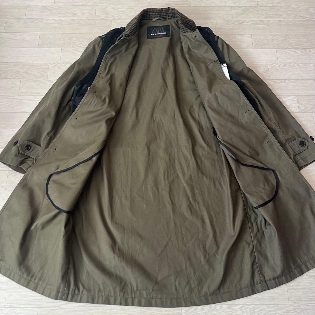 【未使用タグ付】ザラ×アンダーソンベル コラボ トレンチコート LーXL カーキ