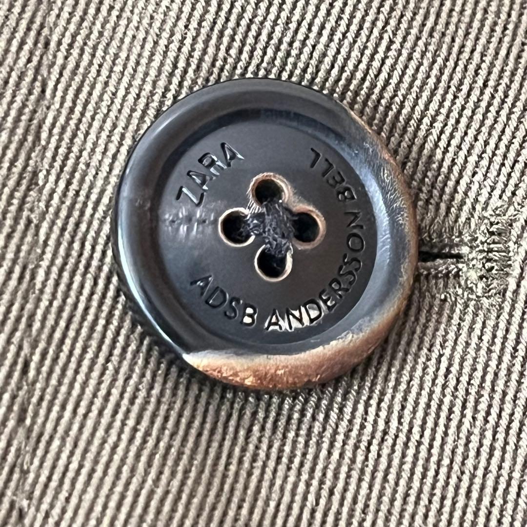 【未使用タグ付】ザラ×アンダーソンベル コラボ トレンチコート LーXL カーキ