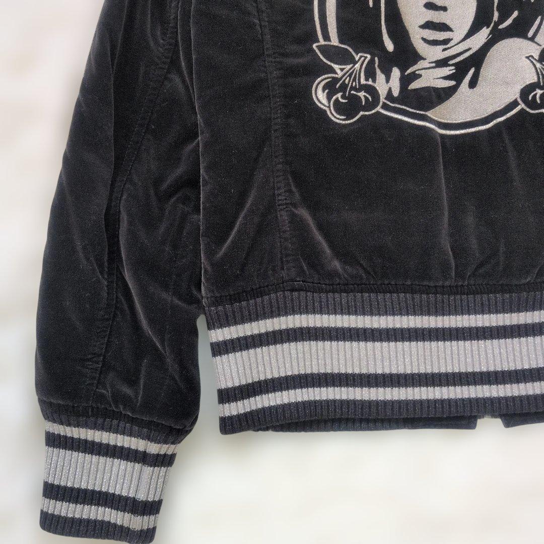 錦鯉　ヒステリックグラマー ベロア ブラック ブルゾン